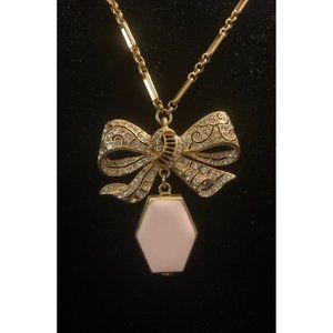 Jcrew Vintage Chrystal Bow Enameled 